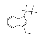 1-(tert-butyldimethylsilyl)-3-ethyl-1H-indole结构式