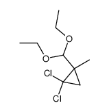 2,2-dichloro-1-methylcyclopropanecarbaldehyde diethyl acetal结构式