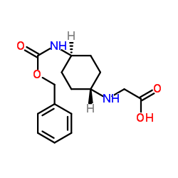 N-(trans-4-{[(Benzyloxy)carbonyl]amino}cyclohexyl)glycine Structure