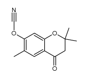 7-cyanato-2,2,6-trimethylchroman-4-one结构式