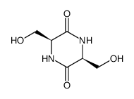 2,5-Piperazinedione,3,6-bis(hydroxymethyl)-,cis-(8CI,9CI) structure