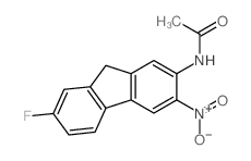 Acetamide,N-(7-fluoro-3-nitro-9H-fluoren-2-yl)-结构式