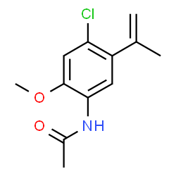 N- [4-氯-2-甲氧基-5-(1-甲基乙烯基)苯基]乙酰胺图片