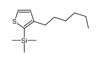 (3-hexylthiophen-2-yl)-trimethylsilane Structure