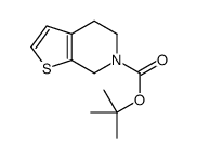 4,5-二氢噻吩并[2,3-c]吡啶-6(7H)-羧酸叔丁酯结构式