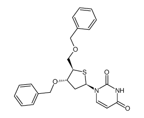 3',5'-di-O-benzyl-4'-thio-2'-deoxyuridine结构式