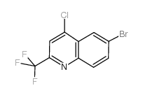 6-Bromo-4-chloro-2-(trifluoromethyl)quinoline Structure