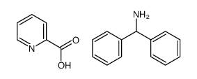 diphenylmethanamine, pyridine-2-carboxylic acid Structure