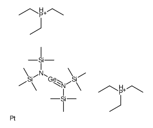 bis[bis(trimethylsilyl)amino]germanium,platinum,triethylphosphanium Structure