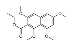 Ethyl 1,3,6,8-tetramethoxy-2-naphthoate结构式