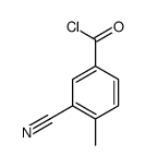 Benzoyl chloride, 3-cyano-4-methyl- (9CI) Structure