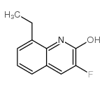 8-ETHYL-3-FLUORO-2-HYDROXYQUINOLINE结构式