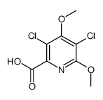 3,5-dichloro-4,6-dimethoxypyridine-2-carboxylic acid结构式
