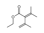 ethyl 3-methyl-2-prop-1-en-2-ylbut-2-enoate结构式