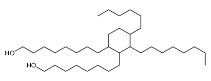 8-[4-hexyl-2-(8-hydroxyoctyl)-3-octylcyclohexyl]octan-1-ol结构式