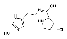 (2S)-N-[2-(1H-imidazol-5-yl)ethyl]pyrrolidine-2-carboxamide,dihydrochloride Structure