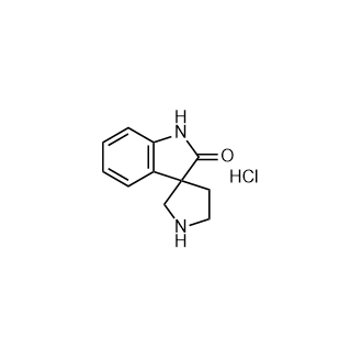 螺[二氢吲哚-3,3'-吡咯烷]-2-酮盐酸盐结构式