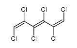 (1E,3E,5E)-1,2,3,4,5,6-hexachloro-hexa-1,3,5-triene结构式