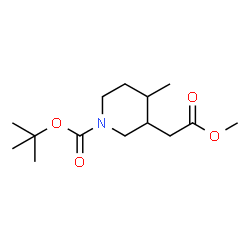 tert-butyl 3-(2-methoxy-2-oxoethyl)-4-methylpiperidine-1-carboxylate picture