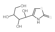 4-(1,2,3,4-tetrahydroxybutyl)-3H-1,3-thiazole-2-thione结构式