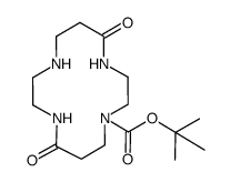 1-tert-butyloxycarbonyl-1,4,8,11-tetraazacyclotetradecane-5,12-dione Structure