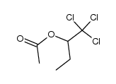 acetic acid-(1-trichloromethyl-propyl ester)结构式