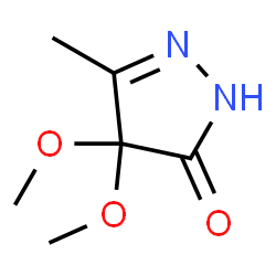 3H-Pyrazol-3-one,2,4-dihydro-4,4-dimethoxy-5-methyl- Structure