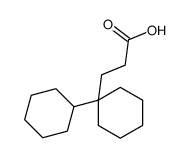 3-(1-cyclohexylcyclohexyl)propanoic acid结构式