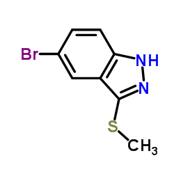 5-Bromo-3-(methylthio)-1H-indazole Structure