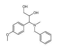 3-[benzyl(methyl)amino]-3-(4-methoxyphenyl)propane-1,2-diol结构式