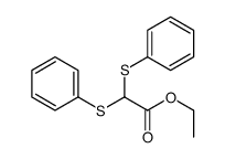 ethyl 2,2-bis(phenylsulfanyl)acetate Structure