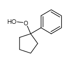 1-Phenyl-cyclopentyl-hydroperoxid Structure
