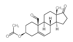 [(3S,8S,9S,10S,13S,14S)-10-formyl-13-methyl-17-oxo-1,2,3,4,7,8,9,11,12,14,15,16-dodecahydrocyclopenta[a]phenanthren-3-yl] acetate Structure