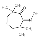 4,5-Thiepanedione,3,3,6,6-tetramethyl-, 4-oxime Structure