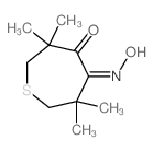 4,5-Thiepanedione,3,3,6,6-tetramethyl-, 4-oxime structure