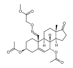 Acetic acid, [[[(3beta,7alpha,19E)-3,7-bis(acetyloxy)-17-oxoandrost-5-en-19- Structure