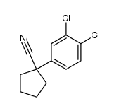 1-(3,4-dichlorophenyl)cyclopentanecarbonitrile Structure