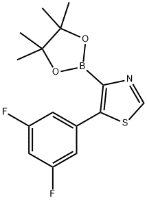 5-(3,5-Difluorophenyl)thiazole-4-boronic acid pinacol ester Structure