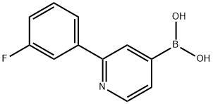 2-(3-Fluorophenyl)pyridine-4-boronic acid Structure