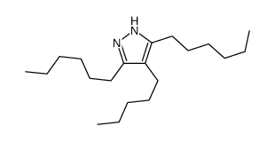 3,5-dihexyl-4-pentyl-1H-pyrazole结构式