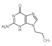 6H-Purin-6-one,2-amino-1,9-dihydro-9-propyl- structure