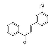 2-Propen-1-one,3-(3-chlorophenyl)-1-phenyl-, (2E)- Structure