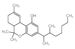 6H-Dibenzo[b,d]pyran-1-ol,3-(1,2-dimethylheptyl)-6a,7,8,10a-tetrahydro-6,6,9-trimethyl- structure