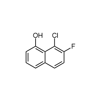 8-Chloro-7-fluoronaphthalen-1-ol Structure