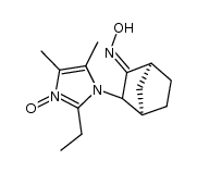 2-ethyl-1-((1R,4S)-3-(hydroxyimino)bicyclo[2.2.1]heptan-2-yl)-4,5-dimethyl-1H-imidazole 3-oxide Structure