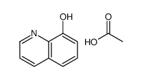 acetic acid,quinolin-8-ol Structure