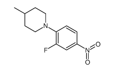 1-(2-fluoro-4-nitrophenyl)-4-methylpiperidine Structure