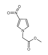 1-methoxycarbonylmethyl-3-nitropyrrole结构式