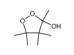 3,4,4,5,5-pentamethyl-[1,2]dioxolan-3-ol结构式