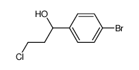 1-(4-bromophenyl)-3-chloro-1-propanol Structure